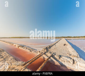 Salzseen in Formentera, Spanien Stockfoto