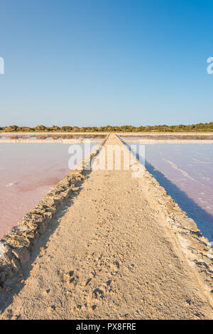 Salzseen in Formentera, Spanien Stockfoto