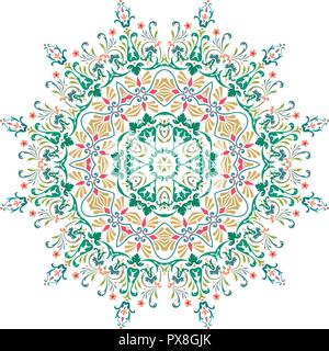 Mandala, Vektor Mandala, Blumen, Blume Mandala Mandala, orientalische Mandalas ausmalen Mandala. Orientalische Muster, Vector Illustration. Islam, Arabische, Ind Stock Vektor