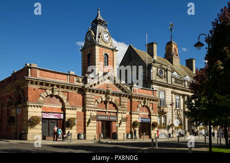 Die Halle Gebäude auf Earle Street im Stadtzentrum von Crewe UK Stockfoto