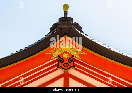 Ikuta Schrein detail, Kobe, Japan Stockfoto