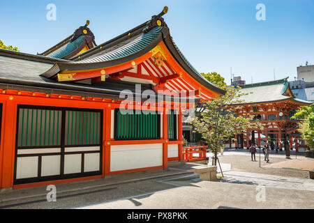 Ikuta Schrein detail, Kobe, Japan Stockfoto