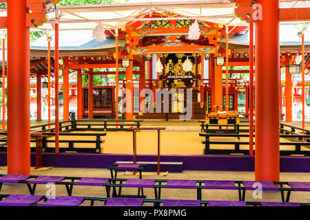 Ikuta Schrein detail, Kobe, Japan Stockfoto