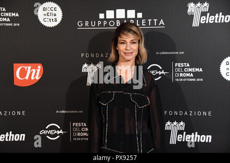 Rom, Italien, 19. Oktober 2018 - Villa Miani - 10° GALA" TELETHON ALLA FESTA DEL CINEMA DI ROMA Stefania Rocca Credit: Giuseppe Andidero/Alamy leben Nachrichten Stockfoto