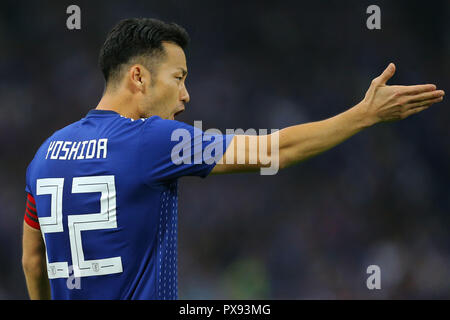 Saitama, Japan. 16 Okt, 2018. Maya Yoshida (JPN) Fußball: kirin Challenge Cup 2018 Match zwischen Japan 4-3 Uruguay an der Saitama Stadion 2002 in Saitama, Japan. Quelle: LBA/Alamy leben Nachrichten Stockfoto