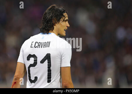 Saitama, Japan. 16 Okt, 2018. Edinson Cavani (URY) Fußball: kirin Challenge Cup 2018 Match zwischen Japan 4-3 Uruguay an der Saitama Stadion 2002 in Saitama, Japan. Quelle: LBA/Alamy leben Nachrichten Stockfoto