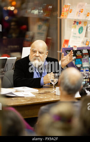 Causerie avec Serge Bouchard, anthropologue, autour de Son livre 'L'Oeuvre du Grand lièvre Filou". Stockfoto