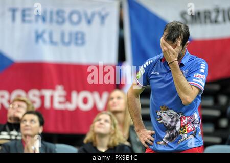 Prag, Tschechische Republik. Okt, 2018 20. Doppelter Sieger des Davis Cup Radek Stepanek Abschied seine Tenniskarriere am 18. Oktober in der O2 Arena in Prag in der Tschechischen Republik. Credit: Slavek Ruta/ZUMA Draht/Alamy leben Nachrichten Stockfoto