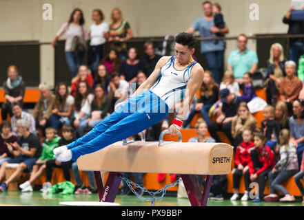 Dominic Bigsby (groetzingen). GES/Gymnastik/TSV Groetzingen - TG Saar, 20.10.2018 - | Verwendung weltweit Stockfoto