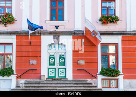 Rathaus Tartu Estland Stockfoto