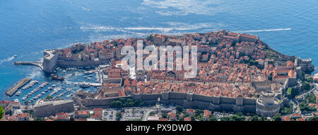 Panorama der Altstadt Dubrovnik, Kroatien Stockfoto