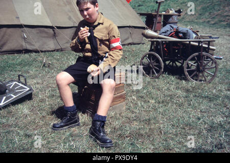 Hitler Jugend (REENACTOR) Stockfoto