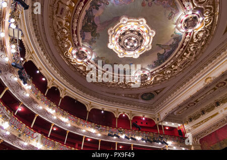 Innenräume des Arriaga-Theaters in Bilbao, Baskenland, Spanien Stockfoto