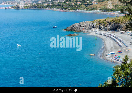 Seeküste in der Nähe des Arco Magno in San Nicola d'Arcella, Kalabrien Italien Stockfoto