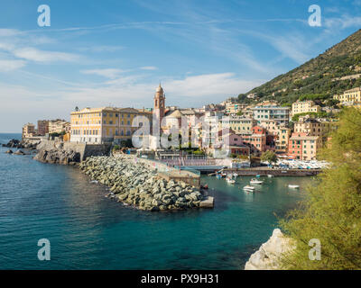 Nervi, ein Fischerdorf im District von Genua, Ligurien, Italien Stockfoto