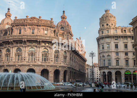 Piazza De Ferrari, Genua, Ligurien, Italien Stockfoto