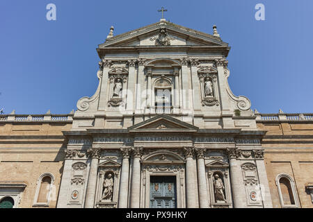 Rom, Italien, 22. JUNI 2017: Frontale Ansicht von Chiesa di Santa Susanna alle Terme di Diocleziano in Rom, Italien Stockfoto