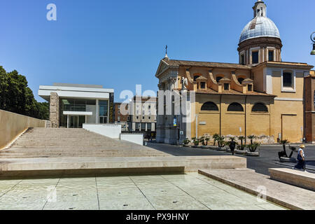 Rom, Italien, 22. JUNI 2017: Blick auf die Chiesa di San Rocco alle Augusteo in Rom, Italien Stockfoto