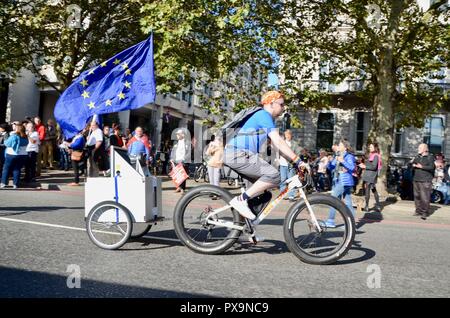 Völker März anti brexit Demonstration in London Okt 20 2018 UK Stockfoto