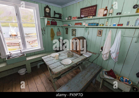 Der Hering Hering Ära Museum in der Hauptstadt der Welt, Siglufjörður, Siglufjordur, im Norden von Island. Stockfoto