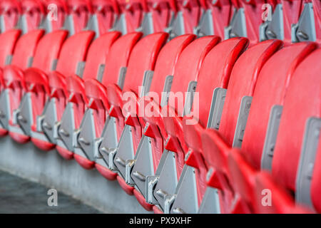 Besuchen Giuseppe Meazza Arena. Auf den Tribünen von San Siro Stockfoto