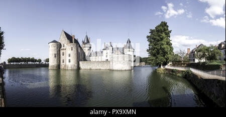 Loire Schloss, Schloss Sully-sur-Loire, Frankreich, Loiretal, Sully-sur-Loire Stockfoto