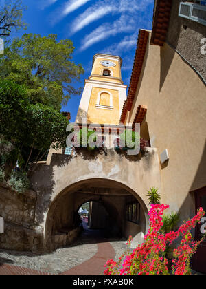 Mittelalterliche Architektur in Eze Village, in der Nähe der Stadt Nizza in Frankreich Stockfoto