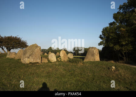 Rund 5000 Jahre alte Großsteingräber große Dolmen in der Nähe von Nobbin im Norden der Insel Rügen in der Ostsee, im Nordosten Deutschlands. Stockfoto