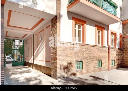Wien, Gemeindebau des "Roten Wien" - Wien, Rat Tenement Blocks, 'roten Wien', Paletzgasse 17, Josef Bayer 1931 Stockfoto