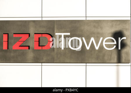 IZD Tower, Donau-City, DC, Wien, Österreich Stockfoto