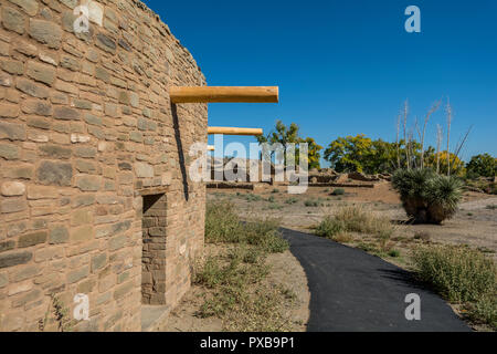 Aztec Ruins National Monument, uralten Pueblo Ruinen in den vier Ecken der Region New Mexico, USA. Stockfoto