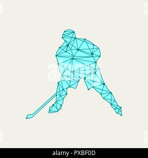 Eis-Hockeyspieler Stock Vektor