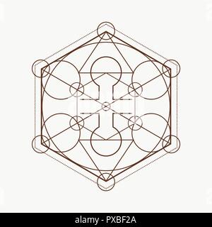 Mystische okkulten Symbol. Stock Vektor