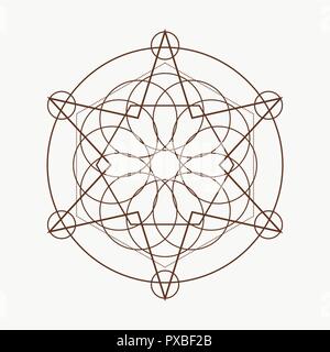 Mystische okkulten Symbol. Stock Vektor