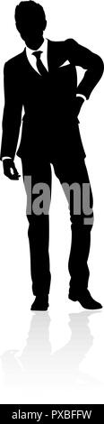 Business Person Silhouette Stock Vektor