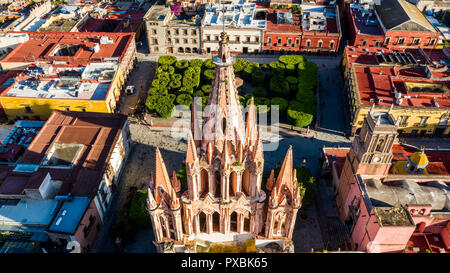 Parroquia de San Miguel Arcangel, San Miguel de Allende, Mexiko Stockfoto