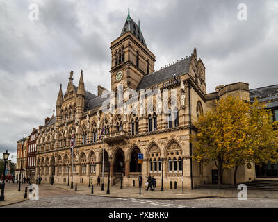 Northampton Guildhall auf St Giles' Square Northampton GROSSBRITANNIEN - 1864 im neo-gotischen Stil Architekten Edward William Godwin Stockfoto