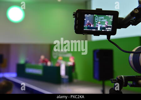 Glasgow, UK. Okt 2018 21. Für den Wandel. Magid Magid - Oberbürgermeister der Stadt Sheffield in einer Rede auf der Konferenz. Credit: Colin Fisher/Alamy leben Nachrichten Stockfoto