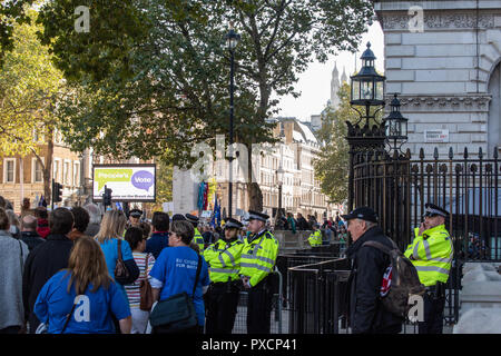 Demonstranten März als Teil der Abstimmung März in London, Großbritannien Stockfoto