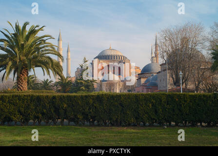 Außen an der Hagia Sophia - früher eine Kirche und eine Moschee, die heute ein Museum Stockfoto