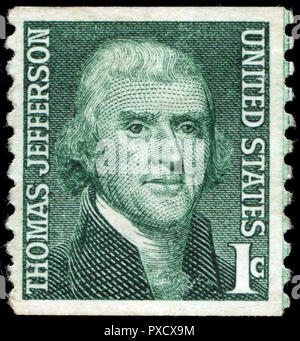 Poststempel Stempel aus Vereinigte Staaten von Amerika (USA) in der berühmten Amerikaner Serie 1968 ausgestellt Stockfoto