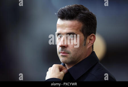 Everton manager Marco Silva während der Premier League Spiel im Goodison Park, Liverpool. Stockfoto