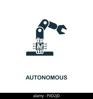 Autonome Symbol. Premium Design aus der künstlichen Intelligenz. UX und UI. Pixel Perfect autonomen Symbol. Für web design, Apps, Softwar Stockfoto