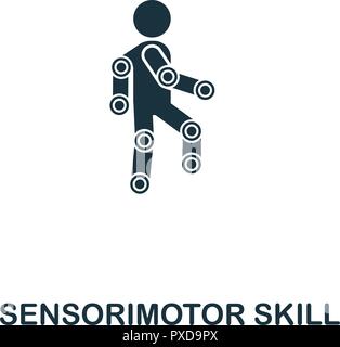 Sensomotorische Fähigkeiten Symbol. Premium Design aus der künstlichen Intelligenz. UX und UI. Pixel Perfect sensomotorischen Fähigkeiten Symbol. Für web Desig Stock Vektor