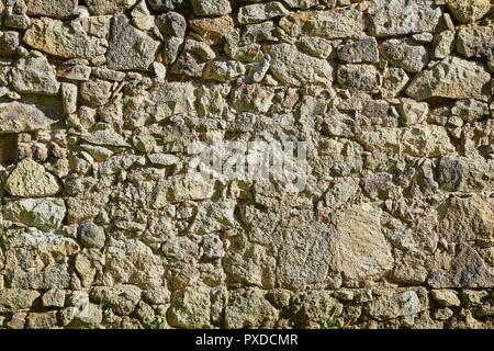 Alte Steinmauer Stockfoto