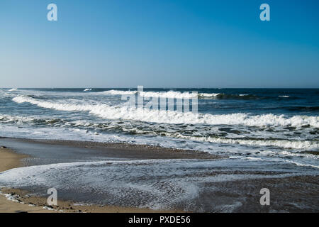 Ofir Beach in Portugal, Surf spot Stockfoto