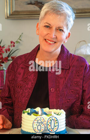 60. Geburtstag feiern, USA Stockfoto