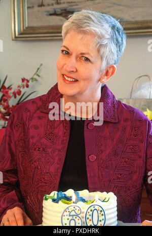 60. Geburtstag feiern, USA Stockfoto