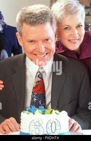 60. Geburtstag feiern, USA Stockfoto
