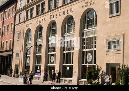 Carl Fischer Gebäude in Astor Place, New York, USA Stockfoto